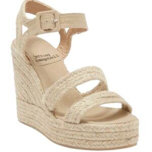 Jeffrey Campbell Soffia Woven Platform Wedge Sandals Women’s 7.5 (EU 38) NWOT